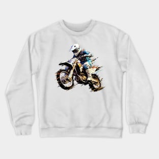 Moto Racing Fast Speed Competition Abstract Crewneck Sweatshirt